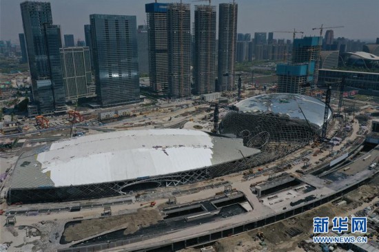 （体育）（2）杭州亚运三馆恢复正常施工