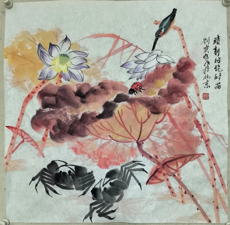 刘宝堆：为什么用红色画荷叶更受欢迎